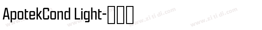 ApotekCond Light字体转换